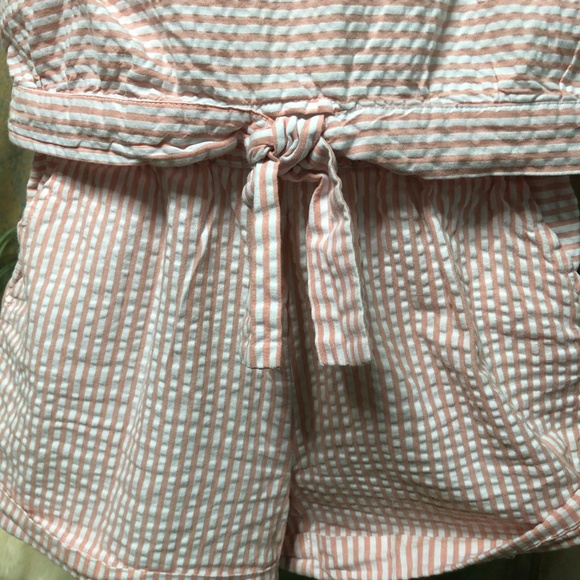 📌 Nautica Striped Sleeveless Cotton Teen Romper with Pockets - Picture 4 of 13